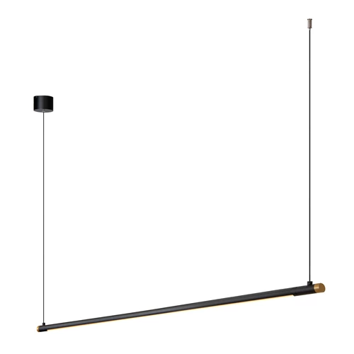 Lucide MARNIK - Suspension - Ø 2,5 cm - LED Dim. - CCT - 1x22W 2700K/4000K - Détecteur à balayage manuel - Noir | Premium - détail 5